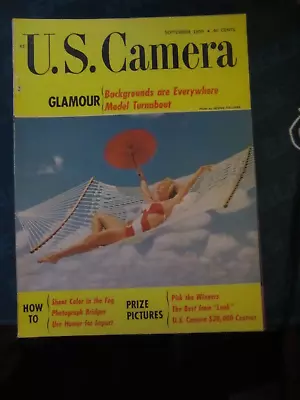 US Camera Travel Magazine September 1959 Glamour Model Turnabout 57 • $14.99