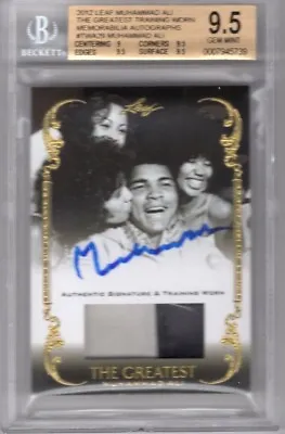 Muhammad Ali 2012 Leaf The Greatest On Card Auto/worn Trunks 1/1 Bgs Mint 9.5/10 • $1499.99