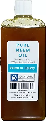 100ml Neem Oil - Premium 100% Pure Multi-Use Oil For Garden - Plants - Home & • £9.86