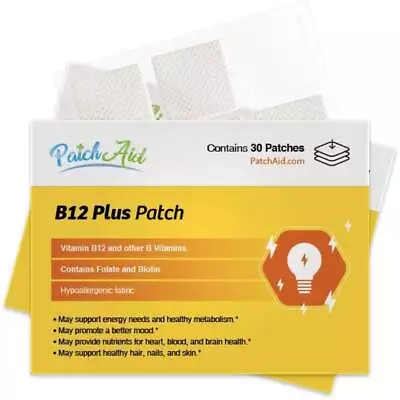 B12 Energy Plus Vitamin Patch By PatchAid • $18.95