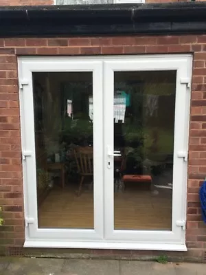 New Bespoke French Patio Doors Upvc Plastic Free Delivery Glass Included • £620