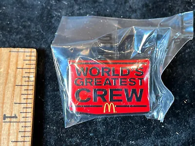 NOS VTG McDonalds Worlds Jewelry Crew Enamel Lapel Hat Pin Pendant Brooch (D) • $18.99