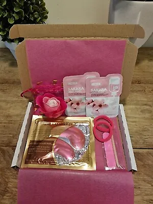 Mini Pink Spa Pamper Gift BoxThankYou Relaxation BirthdayFor Her Mum Sister • £5.99