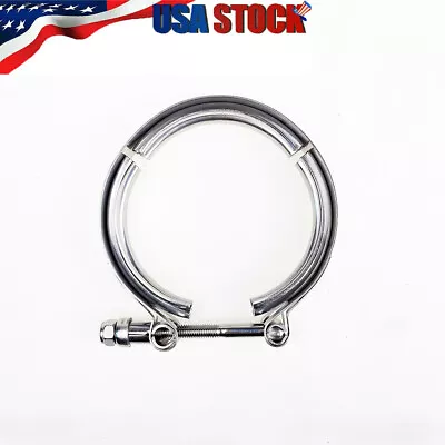 3 /3inch Stainless Steel Exhaust Vband Clamp Turbo Downpipe Universal PREMIUM • $11.83