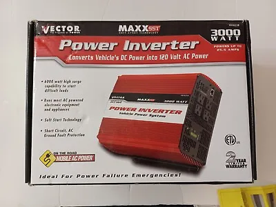 VECTOR 3000 WATT POWER INVERTER. MAXX Soft Start Technology.  Condition: VERY... • $350