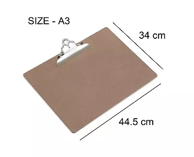 A3 Clipboard - Hardboard - Brown - Landscape - Rapesco Rmca3001 • £8.95