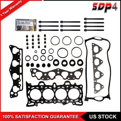 Head Gasket Set Head Bolts For Honda Civic 96-00 Del Sol 1.6L D16Y5 D16Y7 D16Y8 • $41.59