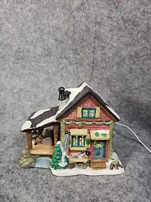 Vintage 2001 Victorian Village Collectables Old Town Saw Mill Electric Light Up  • $20.02