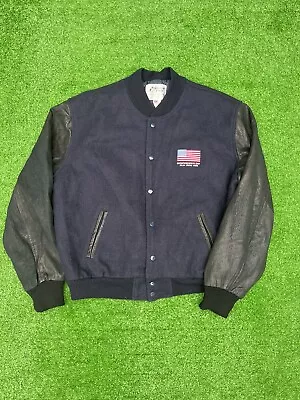 Vintage Independence Day Movie Jacket Film Crew 1995 XL Letterman Double Sided • $499.99