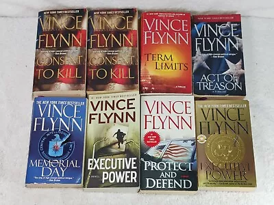 Vince Flynn Books Lot (Paperback) Executive Power Term Limits Etc. • $14.99