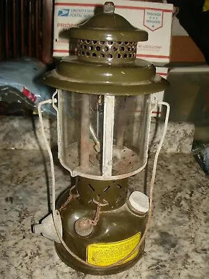 Vintage 1975 Coleman US Military Lantern 4 Quadrant Glass  • $139.99
