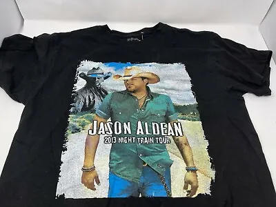 Jason Aldean Jake Owen 2013 Night Train Tour Graphic T Shirt Size Large • $15.99