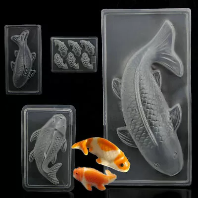 3D Plastic Koi Fish Rice Cake Chocolate Mould  Handmade Sugarcraft Mold • £3.53