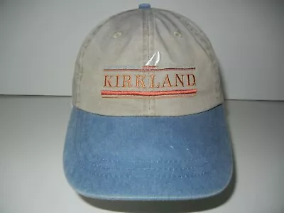 Vtg 90s KIRKLAND Brown/Blue Cotton SEATTLE SAILING HAT Yacht Baseball Beach Cap • $20.09