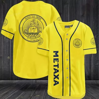[Custom Name] Metaxa Yellow Jersey For Men And Women Size S-5XL Best Gift! • $29.90