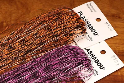 GRIZZLY BARRED FLASHABOU Fly & Jig Tying Flash Material By Hedron Inc. • $6.75