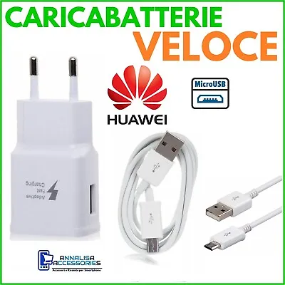 Charger Fast For Huawei P Smart 2019 Socket +Cable Micro USB Psmart • £9.10