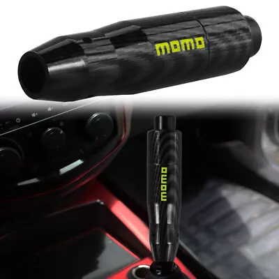 Universal MOMO Carbon Aluminum Automatic Stick Gear Shift Knob Lever Shifter • $18