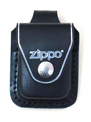 Zippo Black Leather Lighter Pouch With Belt Loop Item LPLBK New In Box • $12.55