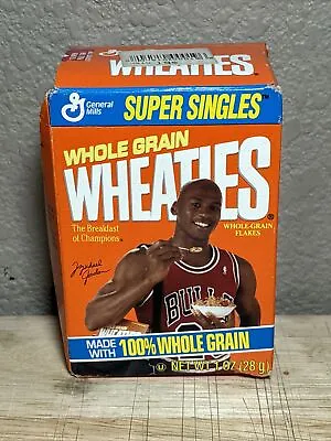 RARE 1990's Michael Jordan Mini Wheaties Series 1 Promo Box Chicago Bulls. • $10.99