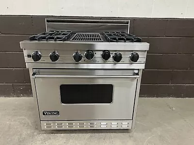 VIKING VDSC3654QSS - 36  Professional Dual Fuel Range Oven 4 Burner + Grill • $3799.99