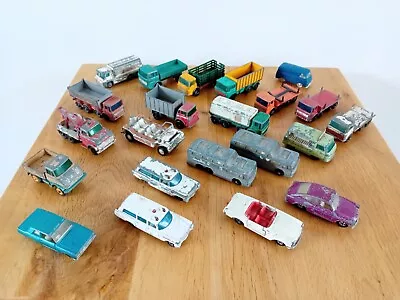 Job Lot Of Matchbox Lesney Vintage Diecast Vehicles From Late 60s & Early 70s • £17.99