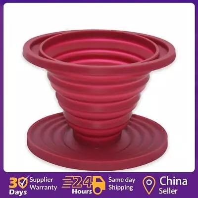 Collapsible Silicone Coffee Dripper Filter Foldable Cone Drip Cup Coffee Maker • £7.01