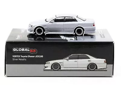 £54.99 • Buy 1:64 TARMAC Vertex 🖤🔥🩶 Toyota Chaser JZX100 Model Car Silver Metallic RARE