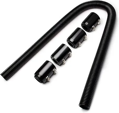 36'' Stainless Steel Radiator Flexible Coolant Water Hose Kit W/Caps Universal • $33.99