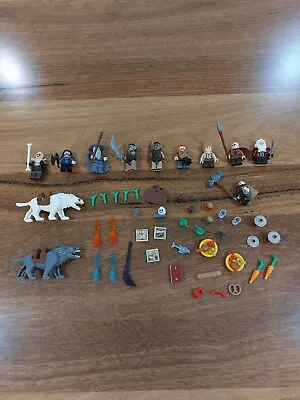 LEGO The Hobbit 79002 79003 10 Minifigure Lot With White & Grey Warg Wolf LOTR • $399.99