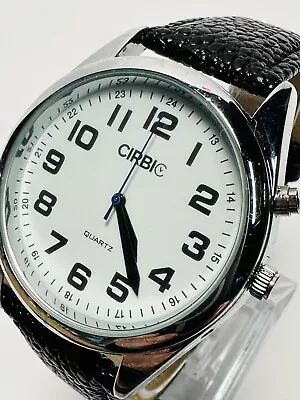 Working Cirbic Large Men’s Talking Watch For Visually Impaired Blind (Black) N1 • $36