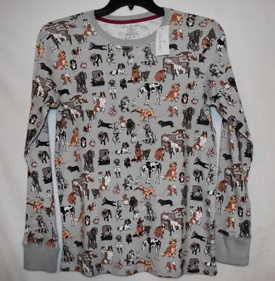 $46.99 • Buy Vera Bradley Ribbed Long Sleeved Sleep T-Shirt Pajama Top Dog Show 36220-160123