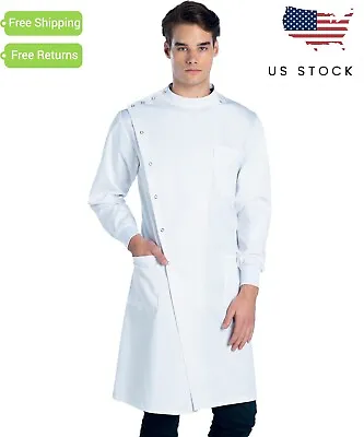 Dr. James Lab Coat Howie Style Mandarin Collar Cuffed Sleeves (Size 2XS - 5XL) • $14.99
