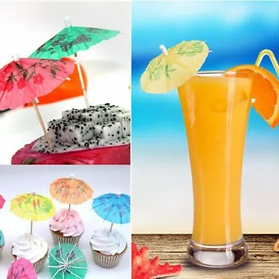£2.99 • Buy New Cocktail Umbrellas Party Drinks Decoration Umbrella Birthday Wedding Novelty