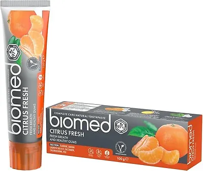 Biomed Citrus Fresh Natural Toothpaste With Fruit Essential Oils For Fresh And - • £4.19