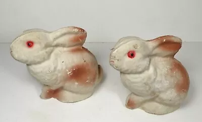 Pr. Vintage Paper Mache Easter Rabbits 1950s Candy Containers? • $4