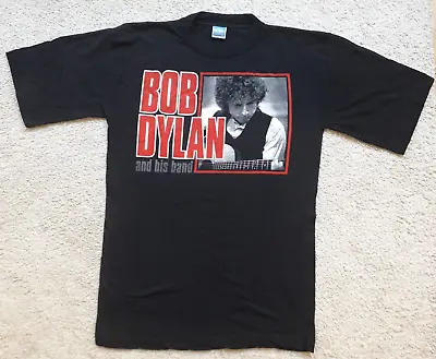 BOB DYLAN And His Band Vintage 95 European Tour T Shirt L Folk Blues Neil Young • £118.80