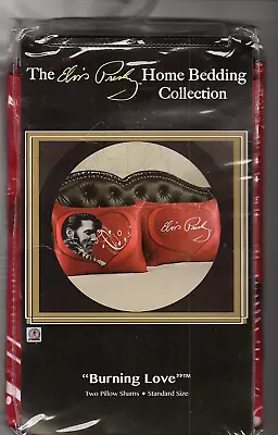 Elvis Presley Home Bedding Collection  Burning Love  (two) Pillow Shams • $3.49