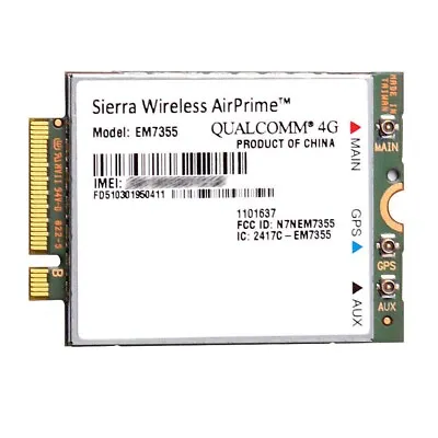 Sierra Wireless Gobi 5000 Multi Carrier 4G LTE Cellular Card EM7355 • $15.50