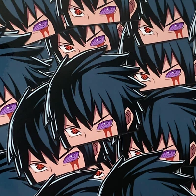 $8.49 • Buy Sasuke Anime Peeker Sticker Naruto Car Decal