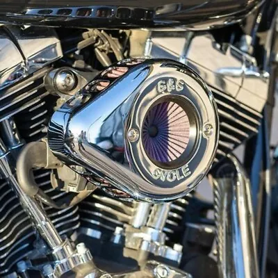 S&S Cycle Chrome Air Stinger Stealth Cleaner Filter Harley 2001-17 Twin Cam EFI • $359.95