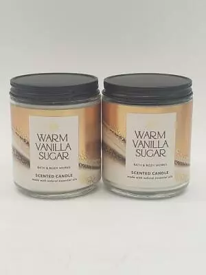 Bath And Body Works White Barn Warm Vanilla Sugar Single Wick 2 Pack • $19.19