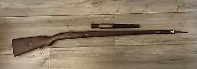 WWI WW1 German Gewehr 98 Gew98 Mauser Stock With Handguard And Cleaning Rod! • $157.50