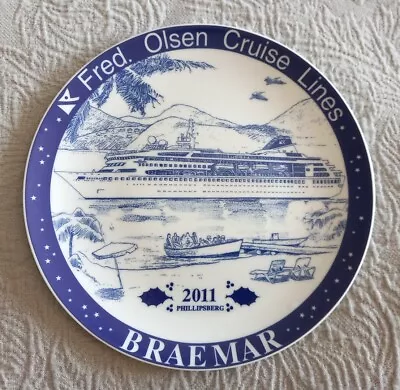 Cruise Memorabilia Christmas 2011 - Fred Olsen Braemar Ship Phillipsberg Ltd Ed • £10.99