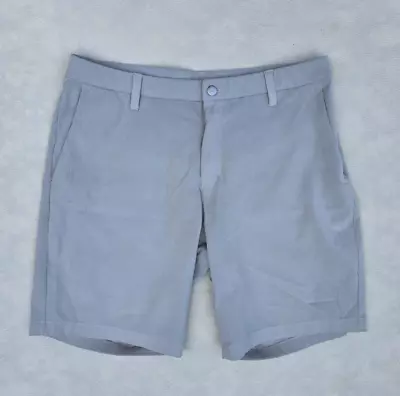 Lululemon Men's Golf Shorts Size 34 Light Gray Chino Outdoor Casual Lightweight • $24.90