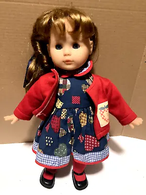 Zapf Creation 18  Girl Doll Long Brown Hair With Blue Sleepy Eyes • $29.99