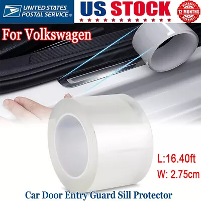 Car Door Entry Guard Door Sill Guard/Trims Edge Anti-Collision For Volkswagen VW • $14.71