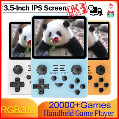 Powkiddy RGB20S Handheld Game Console 3.5 Inch Retro Video Games System 20000+ S • £12.21