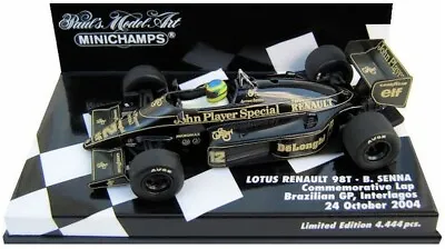£89.99 • Buy Minichamps Lotus 98T #12 Commemorative Lap Brazil 2004 - Bruno Senna 1/43 Scale