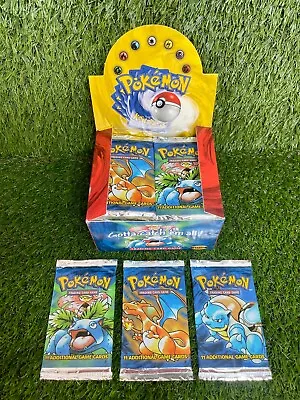 $779.21 • Buy BOX FRESH - 1999 Pokemon Base Set Unlimited Booster Pack | Sealed | WOTC